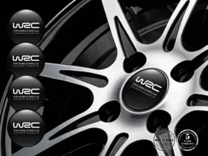 WRC Wheel Sticker Logo Resin Domed Design